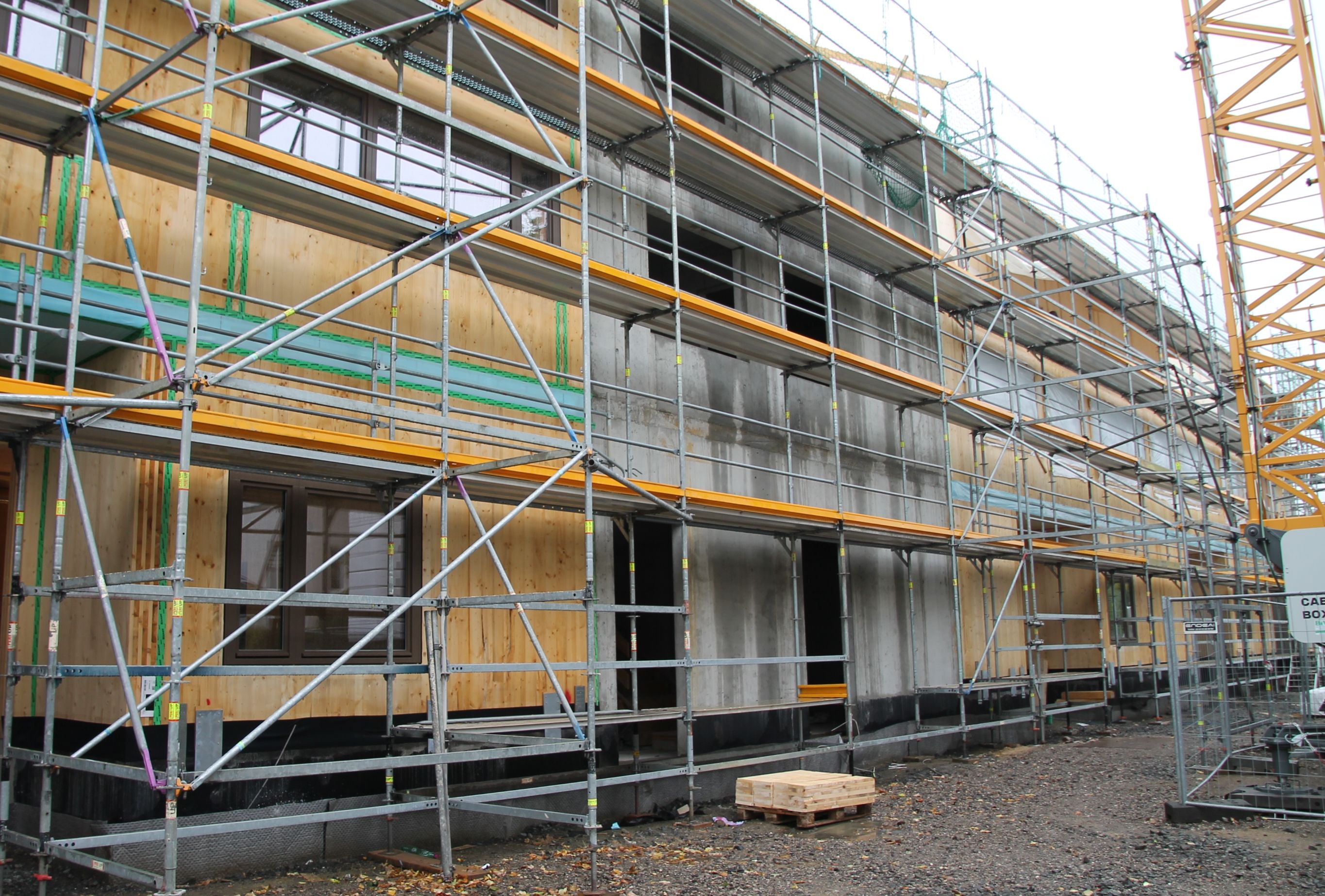 : In dem Neubau, dessen Richtfest gefeiert wurde, sollen künftig unter anderen Co-Working-Räume, Werkstätten und Appartements ihren Platz haben.